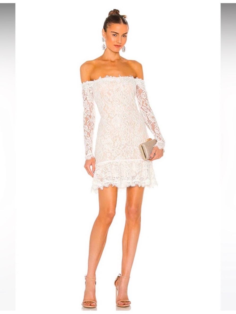 Heartloom lace white dress